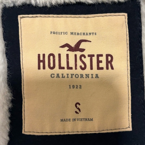 Vintage Hollister Jacket Fur Hood Trim Size Small - Picture 9 of 9